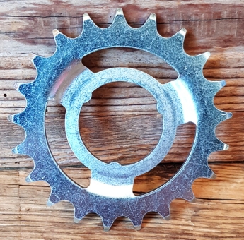 Ritzel 1/2 x 1/8 Steckausführung, "Z=26", silberfarben, passend für F&S Torpedo- u. div. weitere Freilaufnaben  