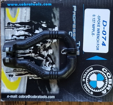 Speichenschlüssel Nippelspanner,  original COBRA, für 3,2 mm Schlüsselweite am Nippel, Rennrad Werkzeugklassiker!   
