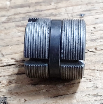 STAHL Bremsmantel pass. f. F&S Torpedo Fahrrad Rücktrittnabe, NOS, D=33,7mm L=32mm, 30-80er Jahre, STAHL 