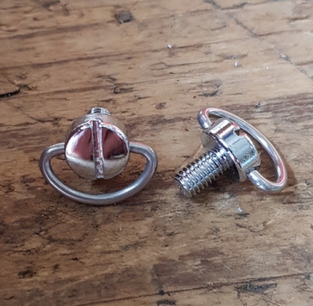 Schalthebel Schraubensatz, verchromt, Standardmaß für übl. Sockel,  orig. 60-80er Jahre, alte Neuware ! 