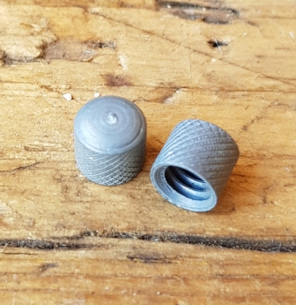 Ventilkappe für Dunlopventil (DV), cadmiert, orig. 30-40er Jahre, Altbestand 