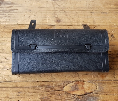 Satteltasche Kunststoff schwarz, WESTPHAL, orig. 70-80er J. ,  passend für alle Klassiker dieser Jahre 