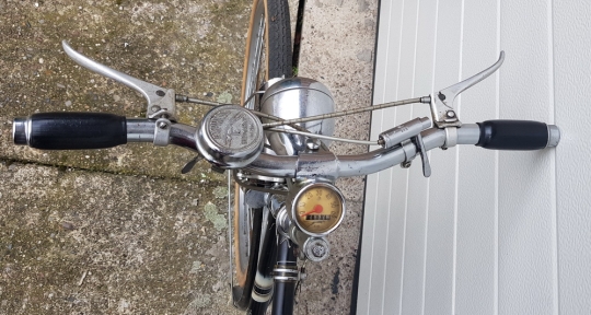 Herrenfahrrad Sportrad  "EXPRESS-Tacho-Rad, 3-Gang Mod. 53 (dicke Berta) , 50er Jahre, schöner Originalzustand!, 26 Zoll, RH: 55  cm 