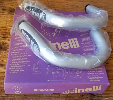 Lenker Hörnchen "bar ends" CINELLI Spinaci, Ergonomic & Aerodynamic, silber, NOS, 230 g. 