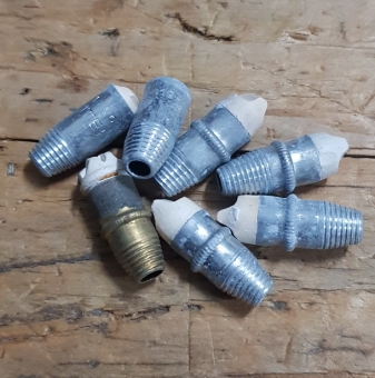 Brenner für Carbidlaterne, Ausf. mit konischem Gewinde, für fast alle Laternen bis ca. 85 mm, Abb. ähnlich ! 