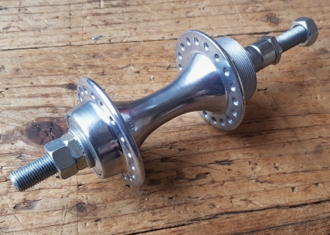 Nabe Hinterrad, ungemarkt , Aluminium, 36Loch, Einbaumaß 120  bis 127 mm, Achse FG9,5 mm, f. Standard-Schraubkranz 