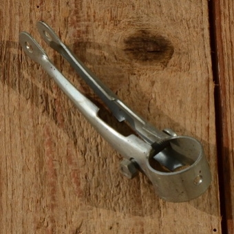 Lampenhalter, glanzverzinkt, L=100mm, f. Lenkerschaft 