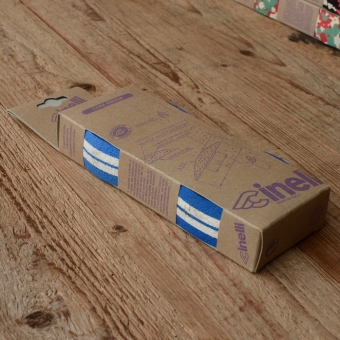 Lenkerband "CINELLI", blau-weiß, ohne Lenkerstopfen, orig. 80/90er Jahre, NOS     