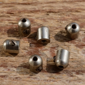 Schraubnippel, D=6.0/2.2mm, L=7.5mm, Messing vernickelt 