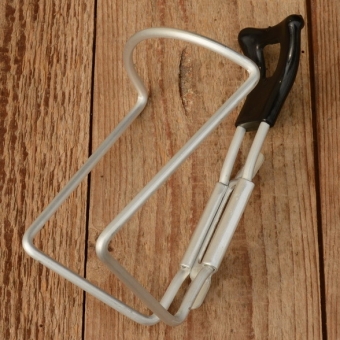 Halter für Trinkflasche "REG", Aluminium / Kunststoff schwarz, NOS 