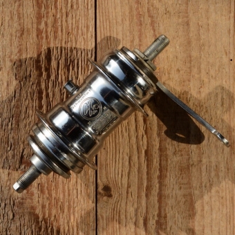 Nabe Hinterrad,"F+S Torpedo", verchromt, Jahrgang 1951, neu aus Altbestand 