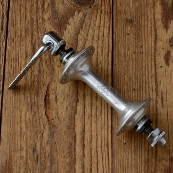 Nabe Vorderrad "CAMPAGNOLO", Aluminium, 60/70er Jahre, NOS, 36Loch,  incl. Schnellspannachse 