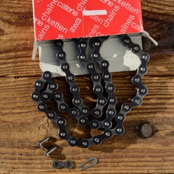 Moped/Kleinkraftrad Kette, "JWIS", 1/2 x 3/16 verstärkt,  118 Glieder, passend u.a. für Mopeds u. Kleinkrafträder 