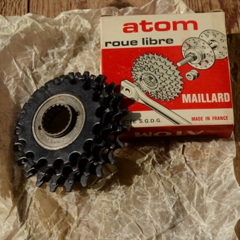 Freilaufkranz "ATOM Maillard BSA", 4-fach, orig. Altbestand 50-70er Jahre 