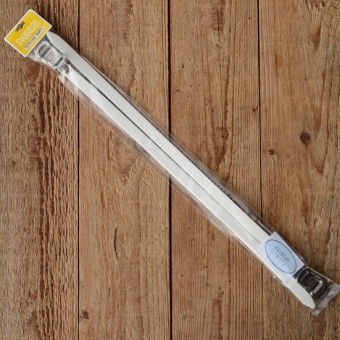 Pedalriemen "MKS", weiß, bestes Leder, hochwertige Ausführung, Verschluß Edelstahl! 