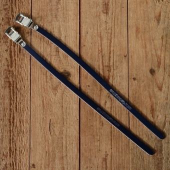 Pedalriemen "CHRISTOPHE / LAPIZE", nachtblau, Leder, hochwertige Ausführung 