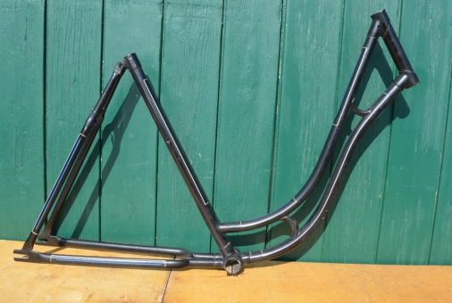 Fahrradrahmen "Wittler", 30er Jahre, stark vernarbt, Damenausführung, 28 Zoll, 