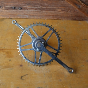 Tretlager "Dürkopp Sport" Keilausführung., orig. 50er Jahre, verchromt, gebraucht 