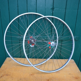 Laufradsatz 28 Zoll "Mayweg"-Felgen 28 x 1,75, Breite 28 mm, Vorderradnabe von "Dürkopp" 