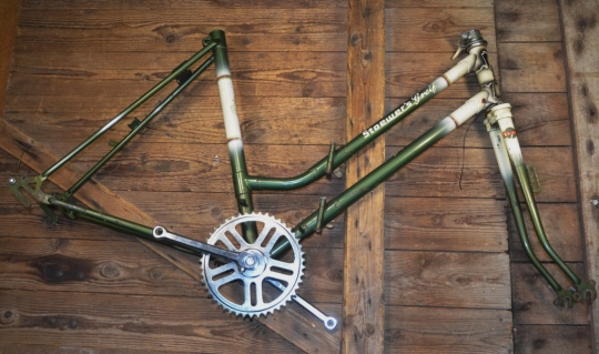 Fahrradrahmen Klapprad "Stoewers 18s Greif", Klapprad 26 Zoll, 60er Jahre 