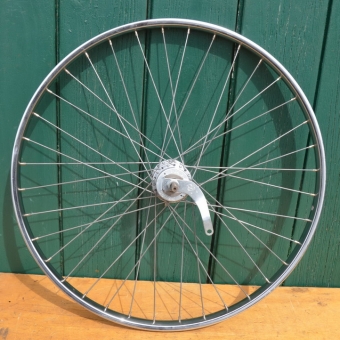 Laufrad hinten 24 x 2 (20-507) verchromt, Sachs 3-Gang Nabe, Speichen verzinkt 