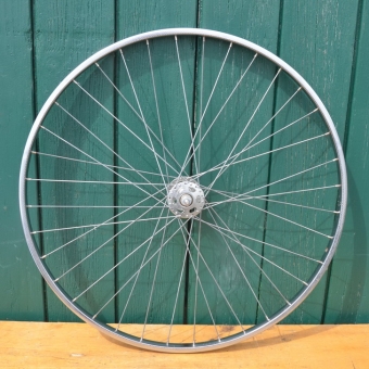 Laufrad vorn 26 x 1 3/8 "Schürmann" verchromt, Hochflanschnabe "Union", 