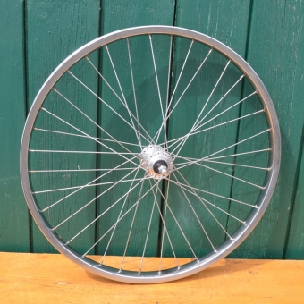 Laufrad hinten 24 x 1,90 (524-25) verchromt, Speichen verzinkt, gepunzt, Breite 32 mm 