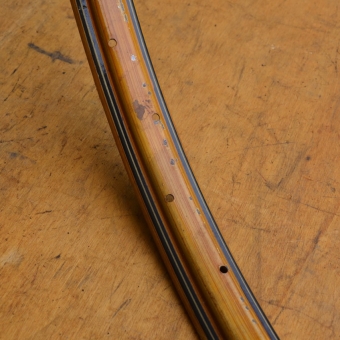 Felge 26 x 1,75 für Drahtbereifung, Holzdekor, NOS, 36-loch, Breite 35 mm 