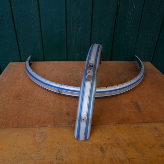 Schutzblechsatz 26 Zoll, Feran, Linierung blau, Damenausführung 