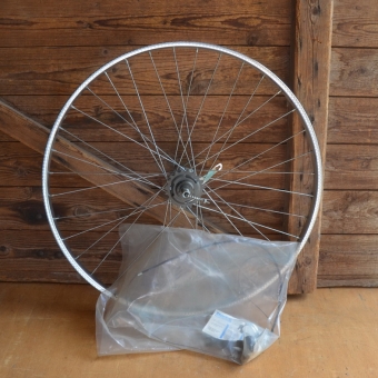 Hinterrad mit 3-Gang Nabe, mit Schalter, NOS, Chromfelgen 26 x 1,75 