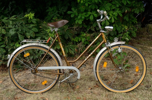  Zerlegerad, "BAUER Sport", 60er Jahre , 26", braungold, Originalzustand, HR-Nabe Komet, VR Union 