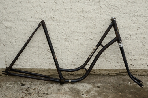 Fahrradrahmen "WITTEKIND",  Damenausf., 28 Zoll,  RH=55cm, orig. 50er J., incl. Gabell ohne Tretlager 