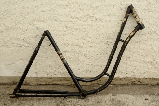 Fahrradrahmen "NSU",  Damenausf., 28 Zoll , RH=53cm, orig. 50er J., ohne Gabel,  ohne Tretlager 