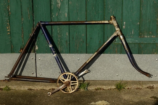 Fahrradrahmen "DÜRKOPP",  Herrenausf., 28 Zoll,  RH=56cm, orig. 50er J., incl. Tretlager u. Gabel 