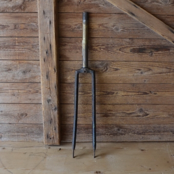 Gabel 26 Zoll Opel, orig. 30er Jahre unrestauriert, Schaftlänge 235 mm, Weite oben 58 mm, Zustand siehe Bilder 