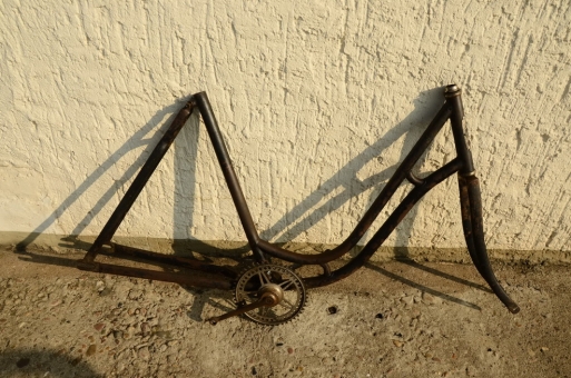 Fahrradrahmen "Presto", ca. 1914, Originalzustand, Rahmennummer 274XXX 