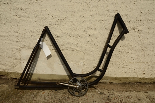 Fahrradrahmen "Dixi", Damenausf., ca. 1930, Originallack 