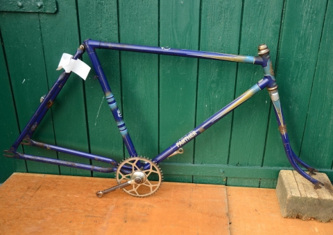 Fahrradrahmen "Panther" Originallack der 50er Jahre, Tretlager ok 
