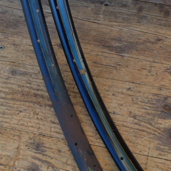 Felgensatz f. Wulstbereifung 24 Zoll, (24 x 1 ½), 36-Loch, original alter Lagerbestand, ggf. leichte Patina 