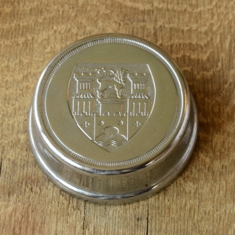 Fahrrad/Moped Klingel Deckel " UNIVERSELLES MOTIV WAPPEN", orig. 50er Jahre, verchromt, ohne Unterteil, siehe Bilder 