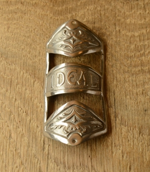 Steuerkopfschild  "IDEAL", 00-20er Jahre,  unbenutztes, universelles Originalschild aus Sammlungsauflösung! 