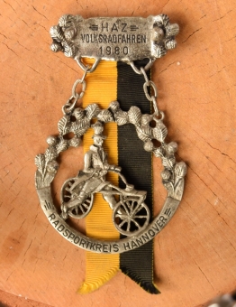 Radfahrerorden, HAZ VOLKSRADFAHREN RADSPORTKREIS HANNOVER, orig. Jahrgang 1980 