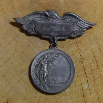 Radfahrerorden, 6. PREIS BEZIRKSRENNEN R.V. "RADTREU" RINGENHAIN, orig. Jahrgang 1937 