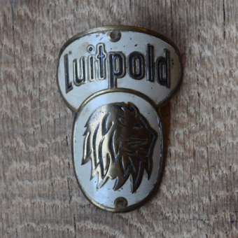 Steuerkopfschild Luitpold, 50er Jahre, Originalschild aus Sammlungsbestand 