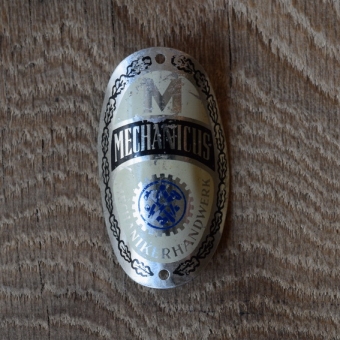 Steuerkopfschild Mechanicus, 30-50er Jahre, Originalschild aus Sammlungsbestand 
