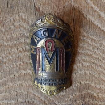 Steuerkopfschild Magnet, 50er Jahre, Originalschild aus Sammlungsbestand 