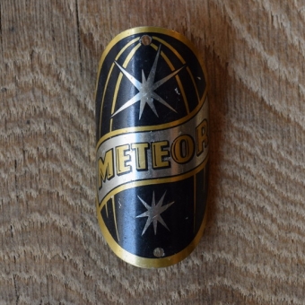 Steuerkopfschild Meteor, 30-50er Jahre, Originalschild aus Sammlungsbestand 