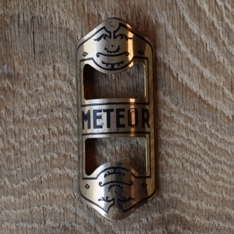 Steuerkopfschild Meteor, 10-20er Jahre, Originalschild aus Sammlungsbestand 