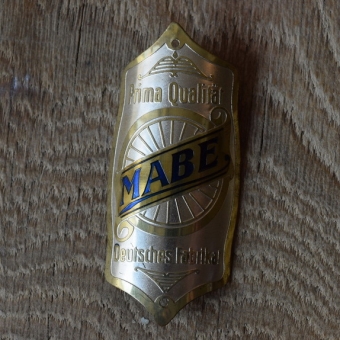 Steuerkopfschild Mabe, 30er Jahre, Originalschild aus Sammlungsbestand 
