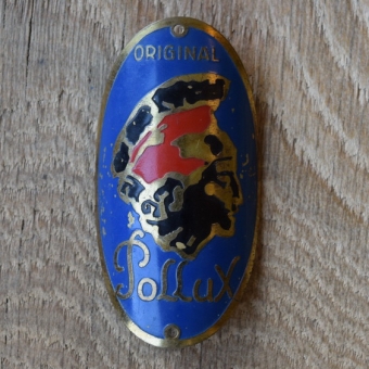 Steuerkopfschild Pollux, 30-50er Jahre, Originalschild aus Sammlungsbestand 